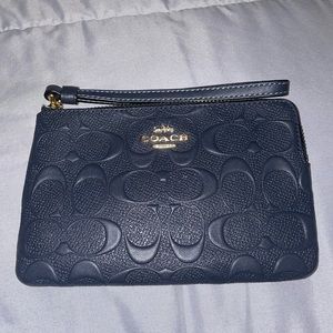 Black coach wristlet